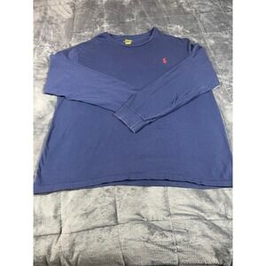 Polo Ralph Lauren Long Sleeve T-Shirt Red Pony Logo Cotton Casual Mens L